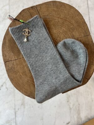 Calza con accessorio grigia