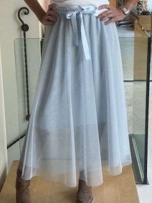 Gonna tulle azzurra