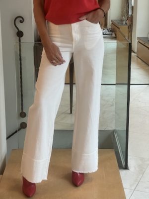 Jeans bianco palazzo