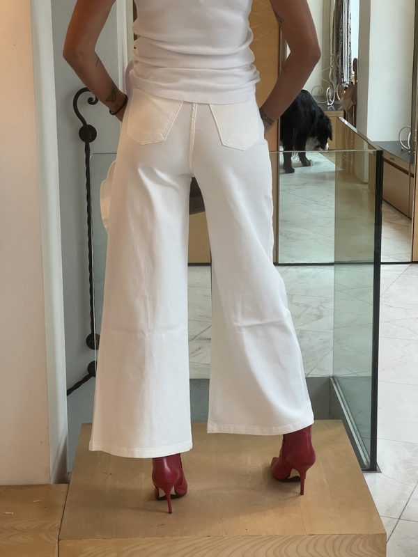 Jeans rouches bianco - immagine 4