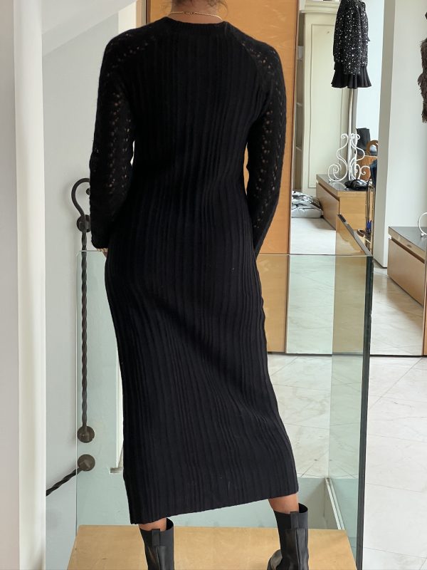 Abito maglia nero - immagine 4