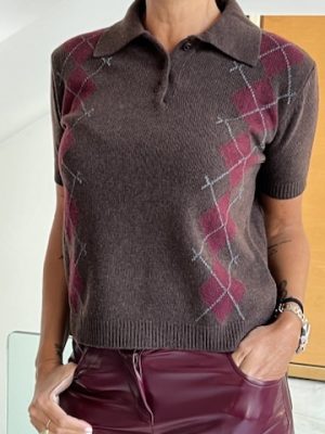 Polo marrone bordeaux