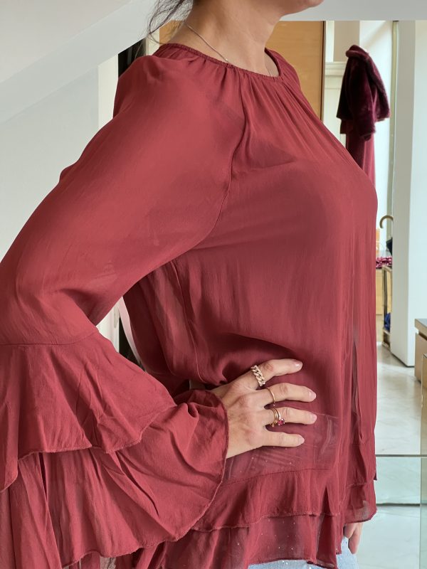 Camicia chiffon peperoncino - immagine 3