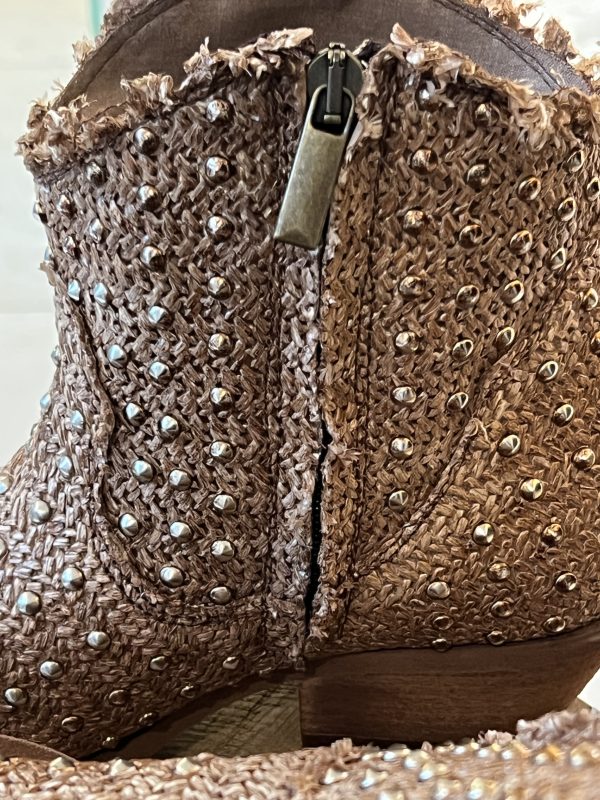 Texano raffia borchie - immagine 4