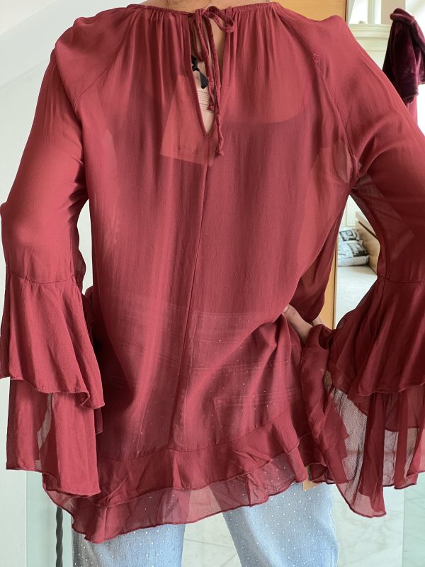 Camicia chiffon peperoncino - immagine 4