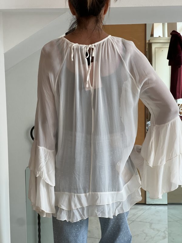 Camicia chiffon latte - immagine 4
