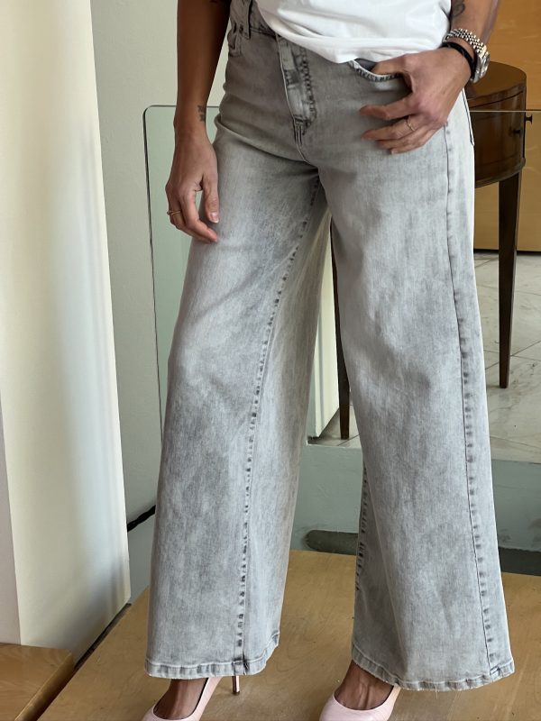 Jeans grigio slavato - immagine 3
