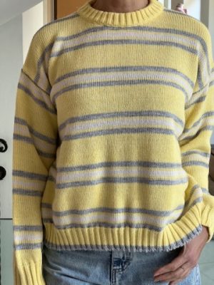 Maglia righe gialla