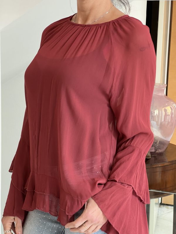 Camicia chiffon peperoncino - immagine 2