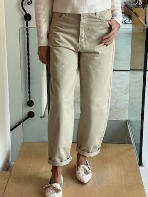 Jeans carrot sabbia