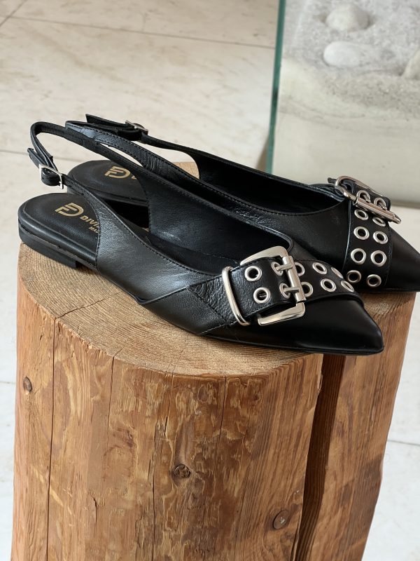 Sling back fibia nera - immagine 4