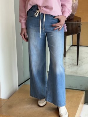 Jeans palazzo laccio