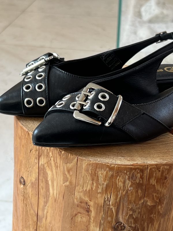 Sling back fibia nera - immagine 2