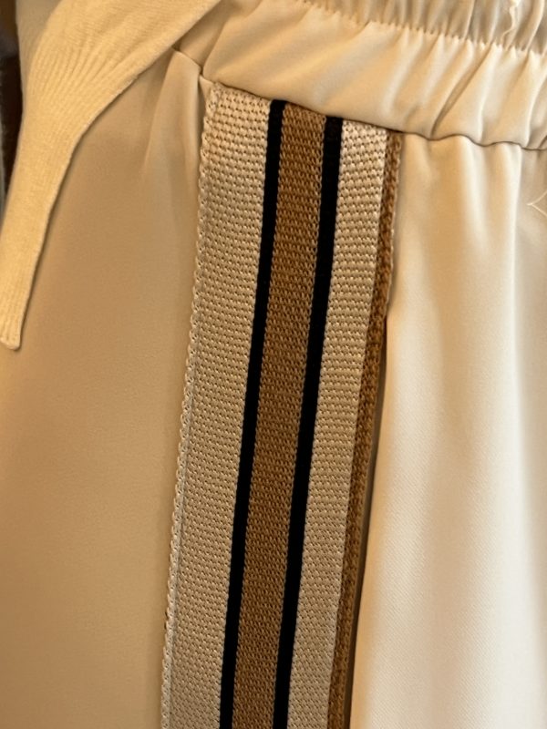 Pantalone palazzo bande latte - immagine 2
