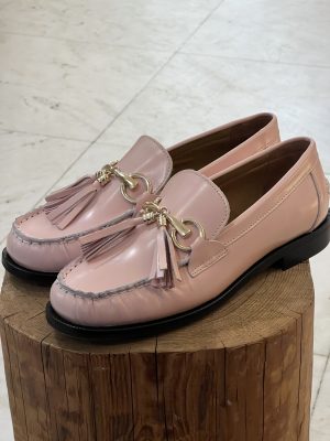 Mocassino fibia rosa