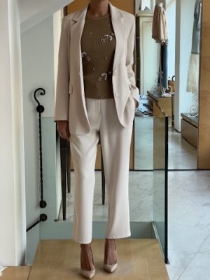 Completo giacca pantalone burro