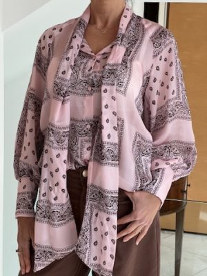 Camicia bandana rosa