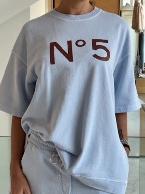 Felpa n5 azzurra