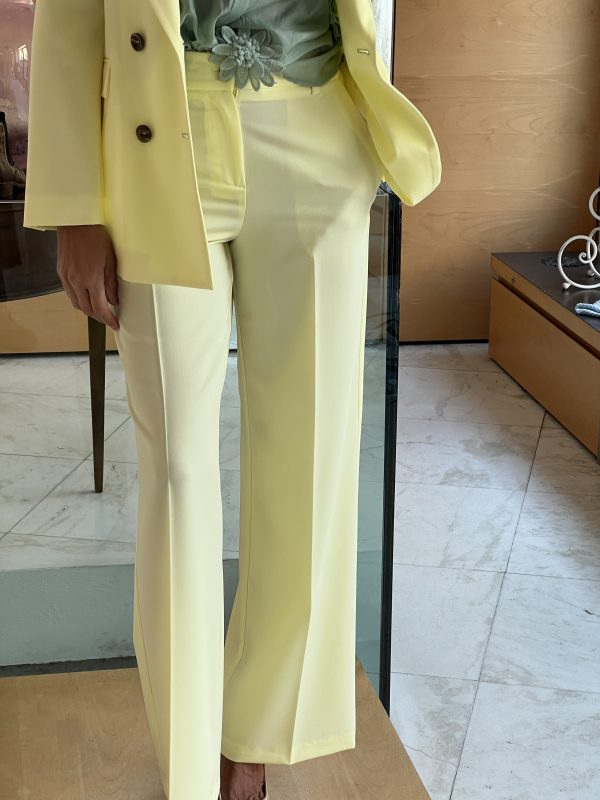 Pantalone palazzo giallo - immagine 2