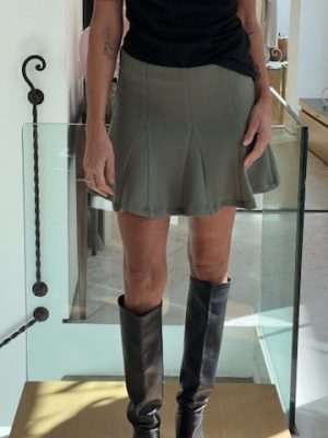 Minigonna tulipano verde militare