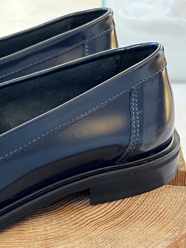 Mocassino bicolor bianco blu navy - immagine 3