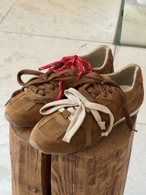 Sneaker miu cuoio