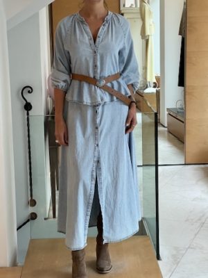 Abito lungo denim chambry