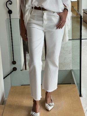Jeans trombetta bianco