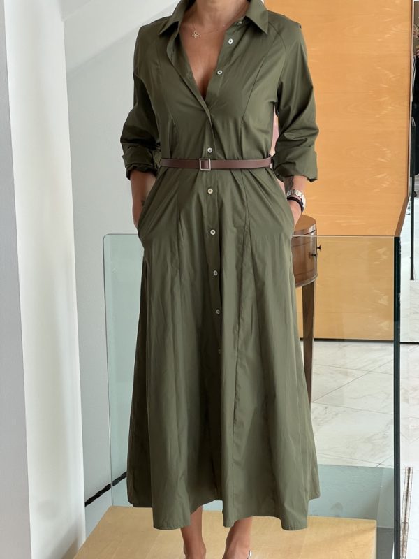 Chemisier verde militare - immagine 2
