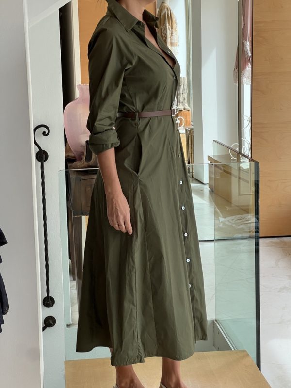 Chemisier verde militare - immagine 3