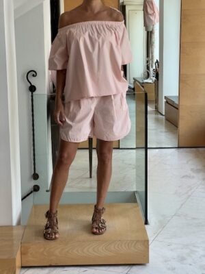 Set short camicia schiffer rosa