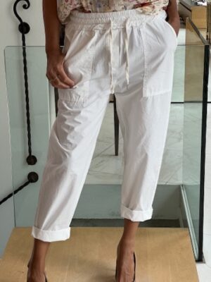 Pantalone basic bianco