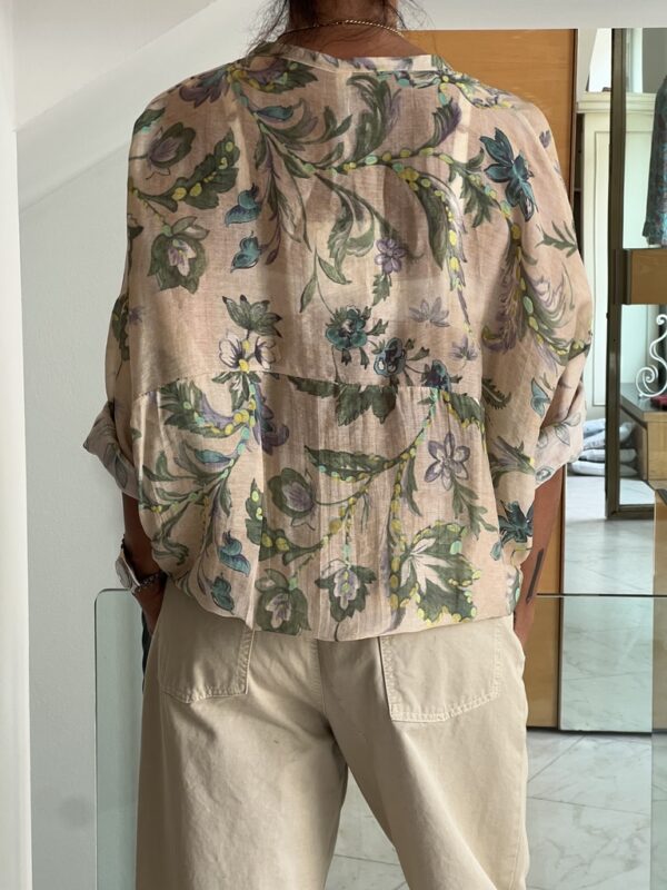 Camicia sabbia fantasia verde - immagine 5