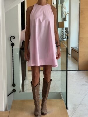 Abito cotone rosa
