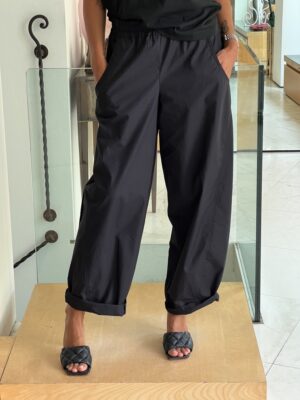 Pantalone baloon cotone nero