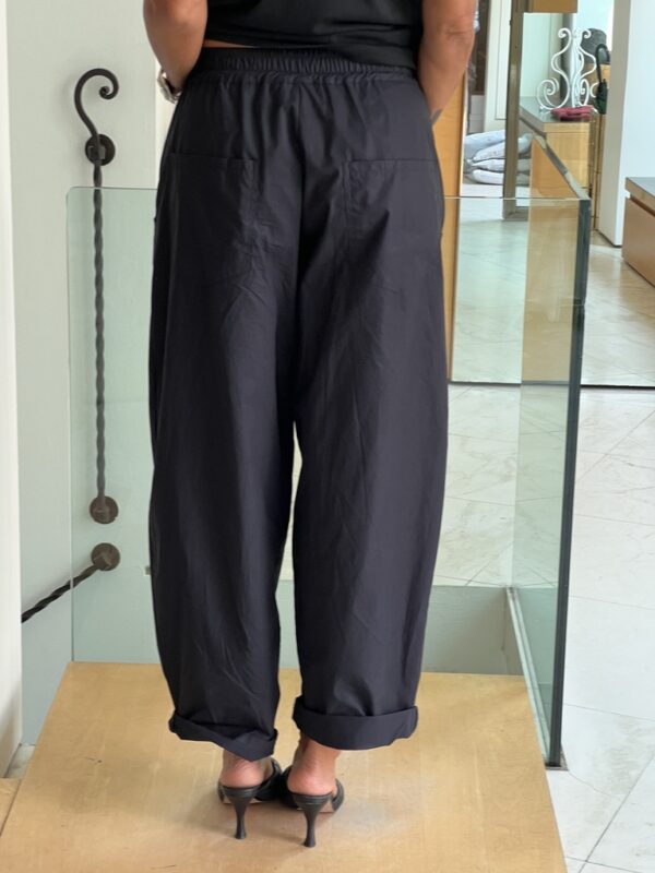 Pantalone baloon cotone nero - immagine 5
