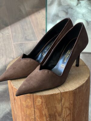 Decolte’ cuore camoscio caffe’