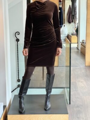 Abito ciniglia cioccolato