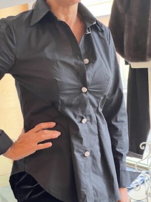 Camicia nera gioiello