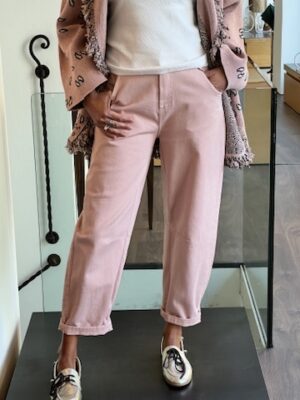 Pantalone carrot rosa