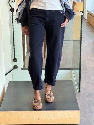 Pantalone carrot blu