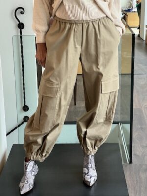 Pantalone cargo sabbia