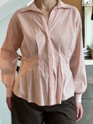 Camicia cuciture rosa