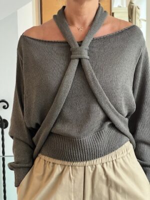 Maglia incrocio verde militare