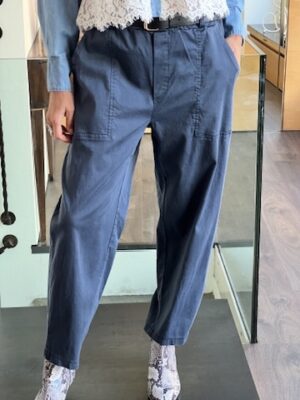 Pantalone elastico blu