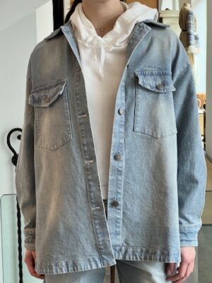 Giacca camicia denim