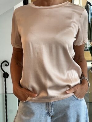 T-shirt viscosa rosa