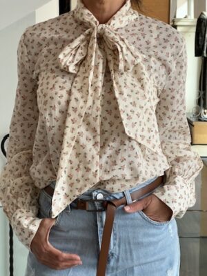 Camicia fiocco fiorellino