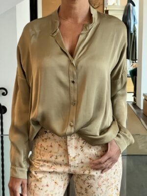 Camicia viscosa salvia