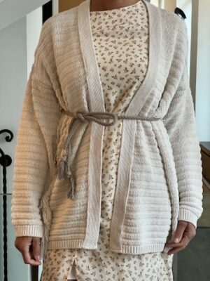 Cardigan  lungho latte